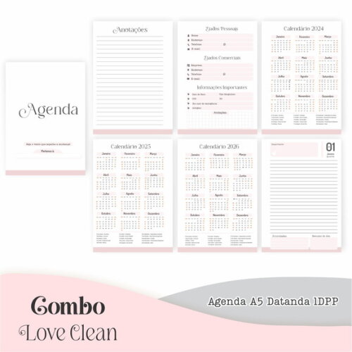 Arquivo Digital Agenda 2025 - Love Clean #4575
