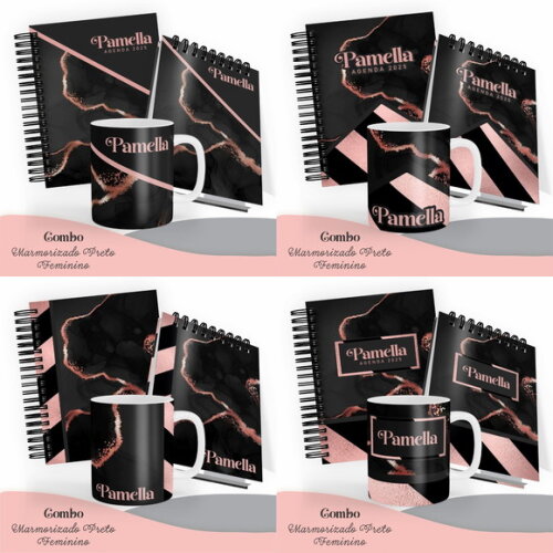 Arquivo Digital Agenda 2025 - Memorizado Preto Feminino#4579