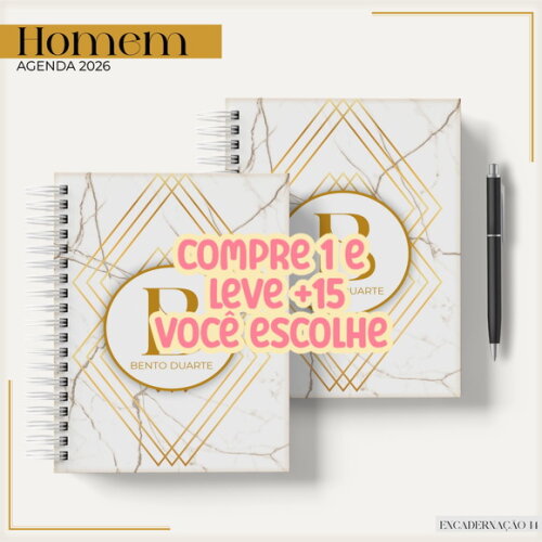 Arquivo Digital Agenda Basic Gold 2026 #7373