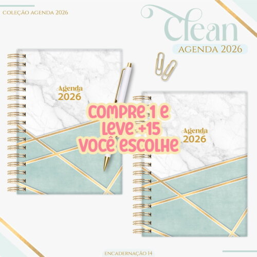 Arquivo Digital Agenda Basic Green 2026 #7375