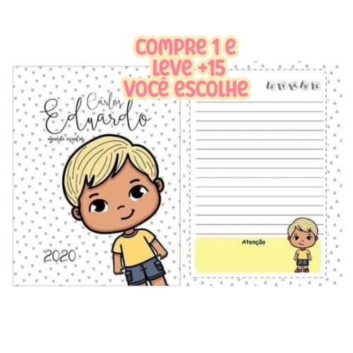 Arquivo Digital Agenda Escolar Menino #7685