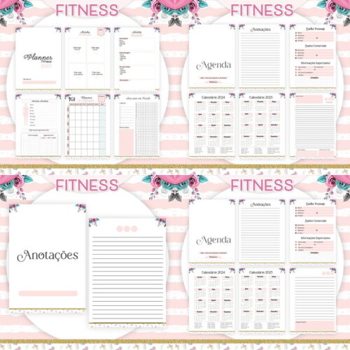Arquivo Digital Agenda Fitness Feminino 2024 #3360