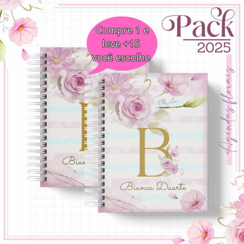 Arquivo Digital Agenda Floral Candy 2025 #4789