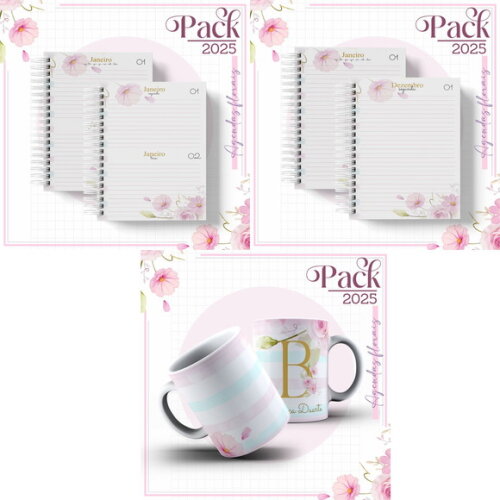 Arquivo Digital Agenda Floral Candy 2025 #4789