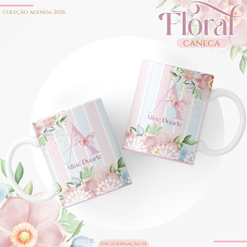Arquivo Digital Agenda Floral Candy 2026 #7052