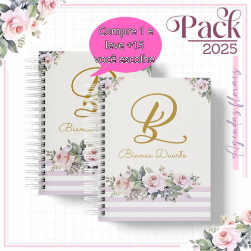 Arquivo Digital Agenda Floral Minimalista 2025 #4786