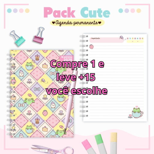 Arquivo Digital Agenda Kawaii Cute 2025 #5584