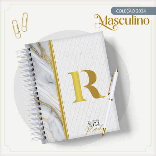 Arquivo Digital Agenda Masculina Gold Masculino 2024 #2487