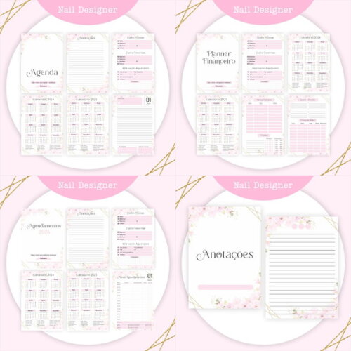 Arquivo Digital Agenda Nail Designer 2024 #3371