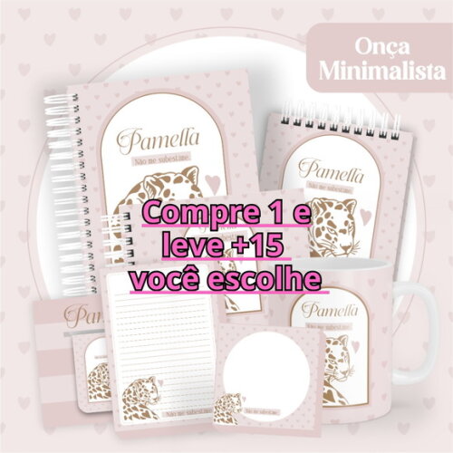 Arquivo Digital Agenda Onça Minimalista #6110