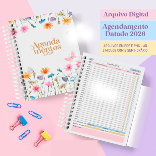 Arquivo Digital Agendamento 2026 Candy #6802