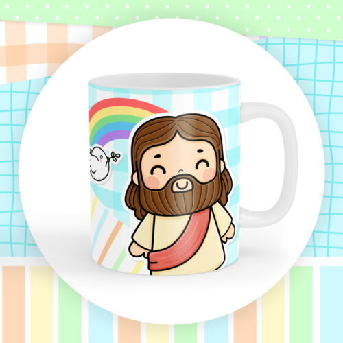 Arquivo Digital Arte Caneca Bíblia Infantil #3041