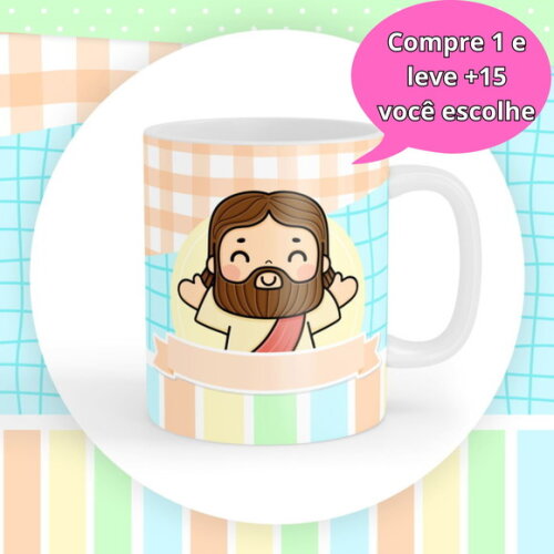 Arquivo Digital Arte Caneca Bíblia Infantil #3041