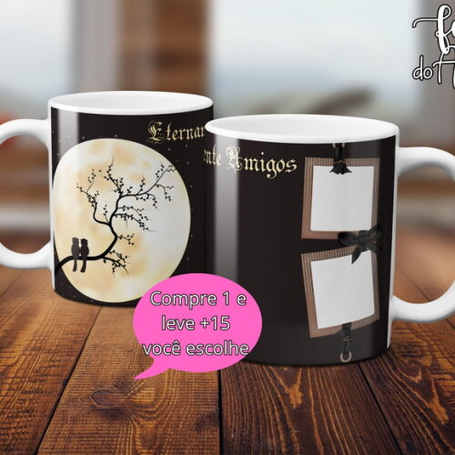 Arquivo Digital Arte Caneca Dia dos Amigos #4954