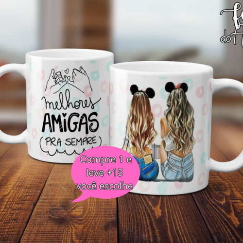 Arquivo Digital Arte Caneca Dia dos Amigos #4989