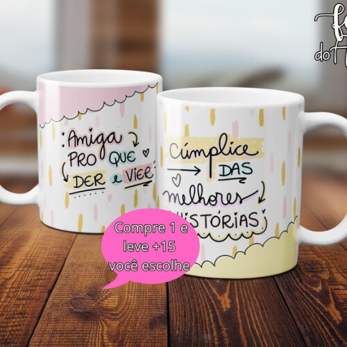 Arquivo Digital Arte Caneca Dia dos Amigos #4987