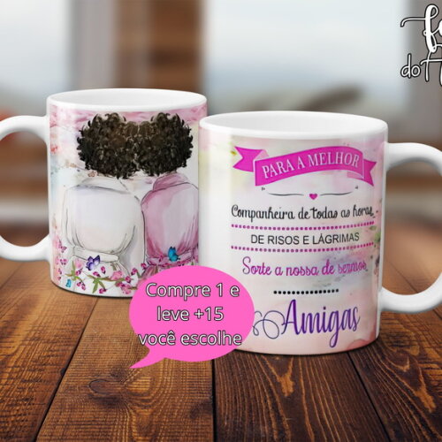 Arquivo Digital Arte Caneca Dia dos Amigos #5001