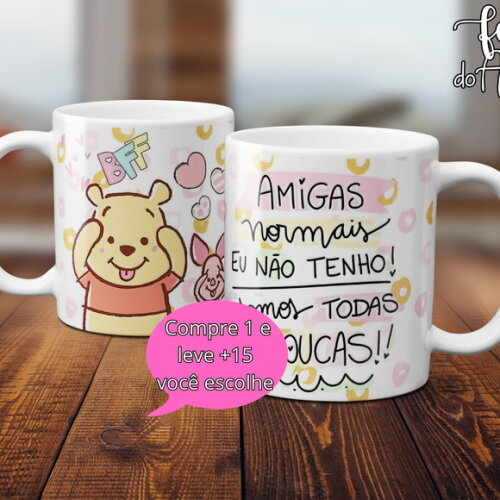 Arquivo Digital Arte Caneca Dia dos Amigos #5005