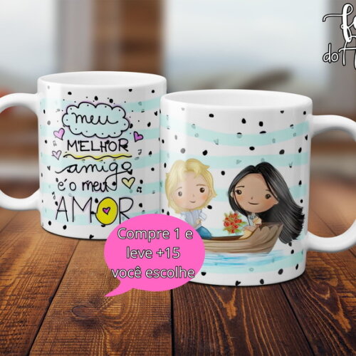Arquivo Digital Arte Caneca Dia dos Amigos #5007