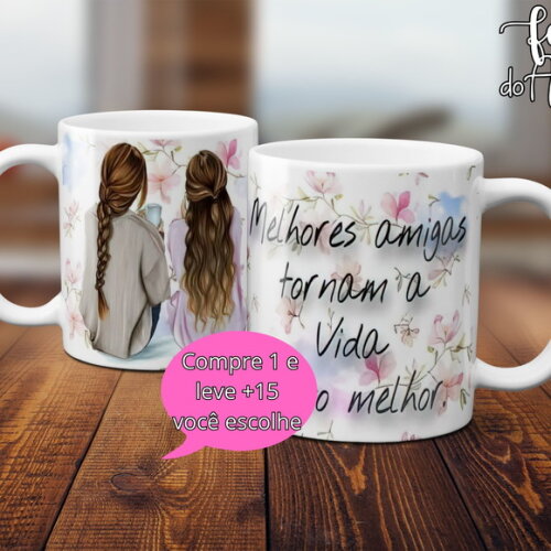Arquivo Digital Arte Caneca Dia dos Amigos #5006