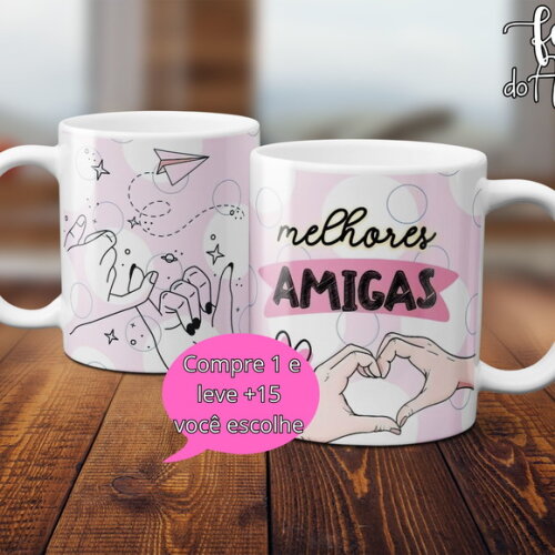 Arquivo Digital Arte Caneca Dia dos Amigos #5010