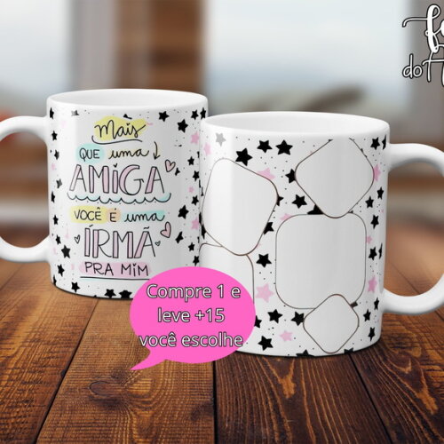 Arquivo Digital Arte Caneca Dia dos Amigos #5021