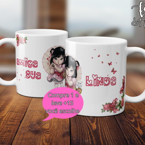 Arquivo Digital Arte Caneca Dia dos Amigos #5027