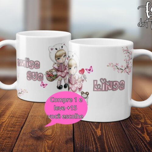 Arquivo Digital Arte Caneca Dia dos Amigos #5024