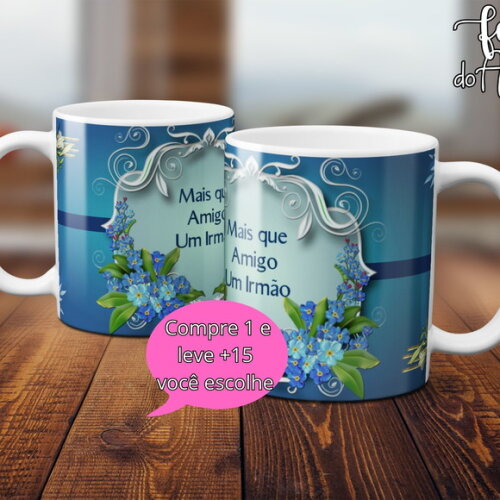 Arquivo Digital Arte Caneca Dia dos Amigos #5031