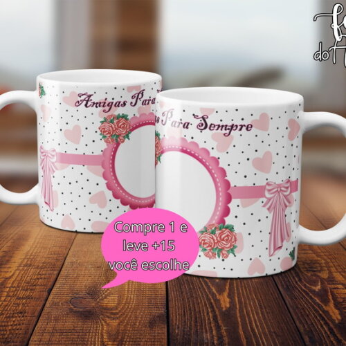Arquivo Digital Arte Caneca Dia dos Amigos #5038