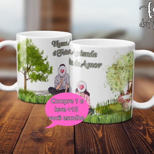 Arquivo Digital Arte Caneca Dia dos Amigos #5041