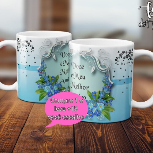 Arquivo Digital Arte Caneca Dia dos Amigos #5042