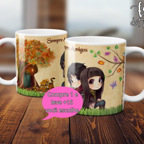 Arquivo Digital Arte Caneca Dia dos Amigos #5048