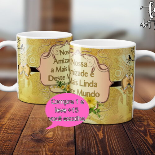 Arquivo Digital Arte Caneca Dia dos Amigos #5045