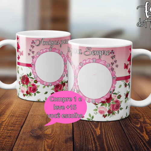 Arquivo Digital Arte Caneca Dia dos Amigos #5047