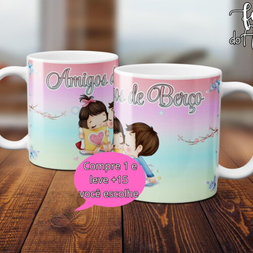 Arquivo Digital Arte Caneca Dia dos Amigos #5049