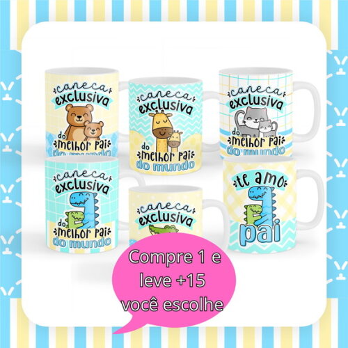 Arquivo Digital Arte Caneca Dia dos Pais #4670