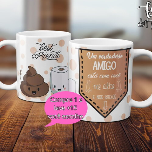 Arquivo Digital Arte Caneca Dia dos Amigos #5051