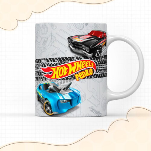 Arquivo Digital Arte Caneca Hot Wheels #2940