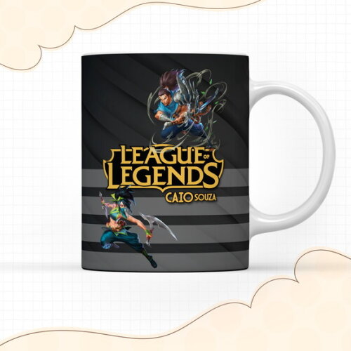 Arquivo Digital Arte Caneca League Of Legend #2938