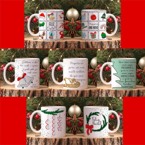 Arquivo Digital Arte Caneca Natal #7341