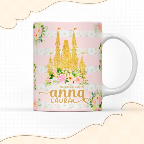 Arquivo Digital Arte Caneca Princesa #2922