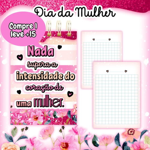 Arquivo Digital Bloquinho Dia das Mulheres #3773