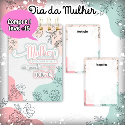 Arquivo Digital Bloquinho Dia das Mulheres #3774