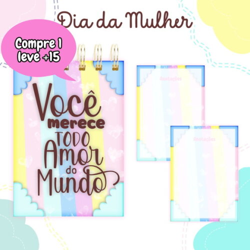 Arquivo Digital Bloquinho Dia das Mulheres #3776