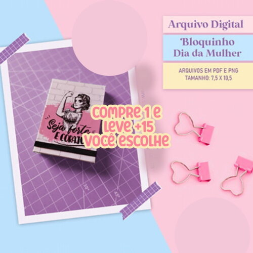 Arquivo Digital Bloquinho Dias da Mulheres #7723