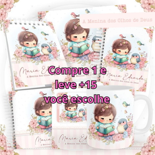 Arquivo Digital Caderneta a Menina dos Olhos de Deus #5747