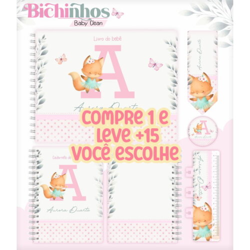 Arquivo Digital Caderneta Bichinhos Meninas #7286