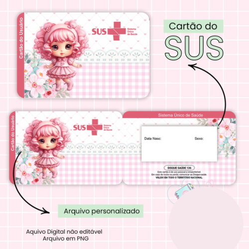 Arquivo Digital Caderneta Boneca #2866