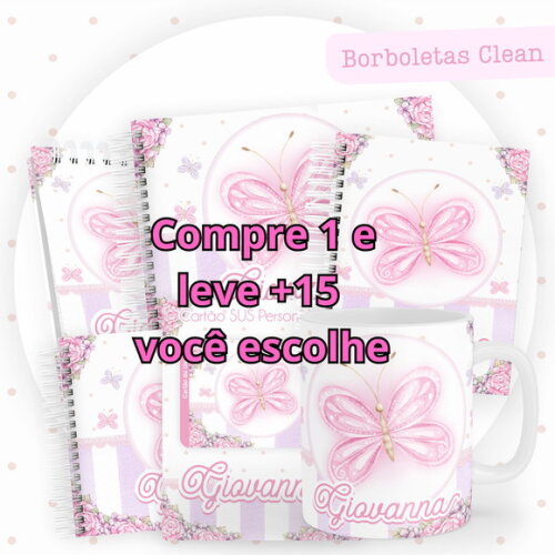 Arquivo Digital Caderneta Borboletas Clean #5808